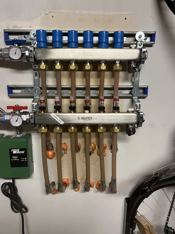 Plumber performing Leak Detection at a residential property in Windham